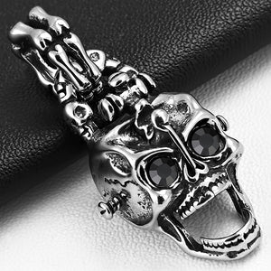 Black Gem Skull Pendant