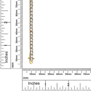 925 Sterling Silver Cubic Zirconia Tennis Bracelet