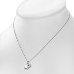 Womens 925 Sterling Silver Elephant Pendant Necklace