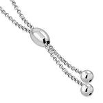 Womens 925 Sterling Silver Y Necklace