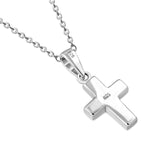 My Daily Styles 925 Sterling Silver Opal Cross Pendant Necklace