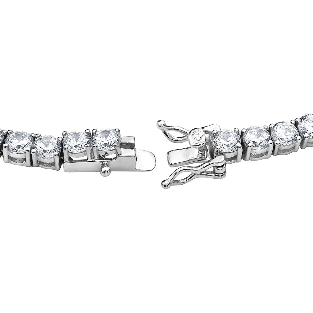 925 Sterling Silver Cubic Zirconia Tennis Bracelet