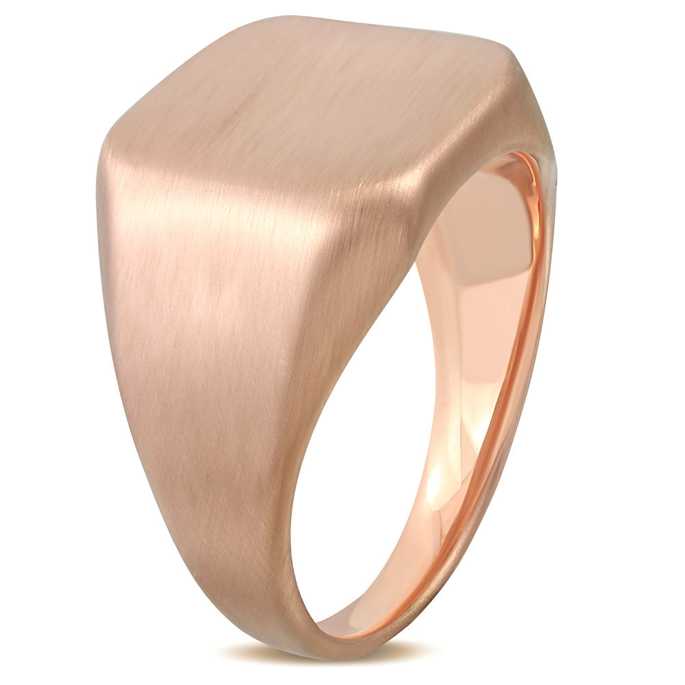 Stainless Steel Square Geometric Statement Ring