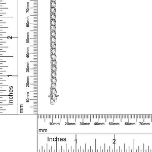 925 Sterling Silver Cubic Zirconia Tennis Bracelet