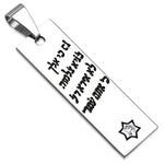 Stainless Steel Hebrew Blessing Jewish Star of David CZ Necklace