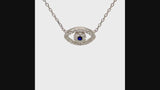Small Evil Eye Necklace Sterling Silver