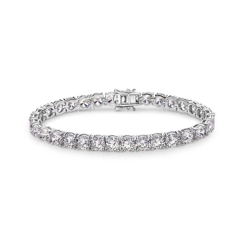 925 Sterling Silver Cubic Zirconia Tennis Bracelet