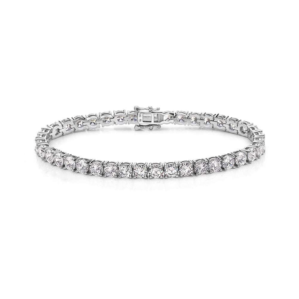 925 Sterling Silver Cubic Zirconia Tennis Bracelet